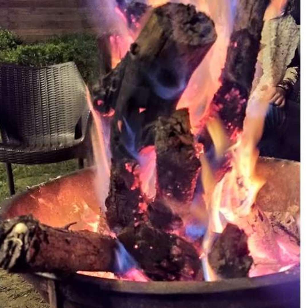 bonfire in resort